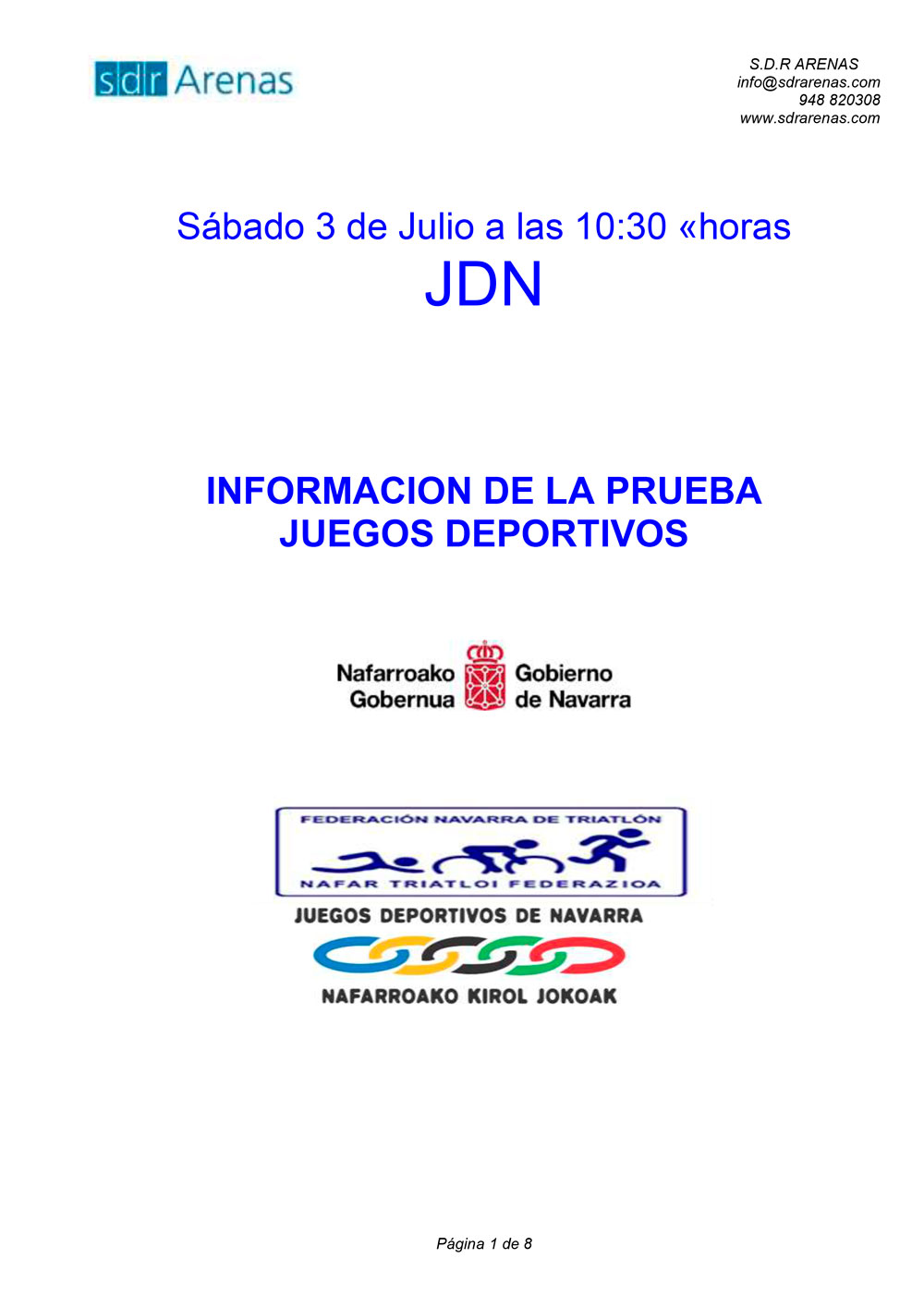 Abiertas las inscripciones del Triatl&oacute;n Reto del Ebro de Tudela (JDN)